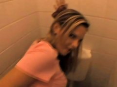 blonde european amateur girl gets fucked in public bathroom amateur clip